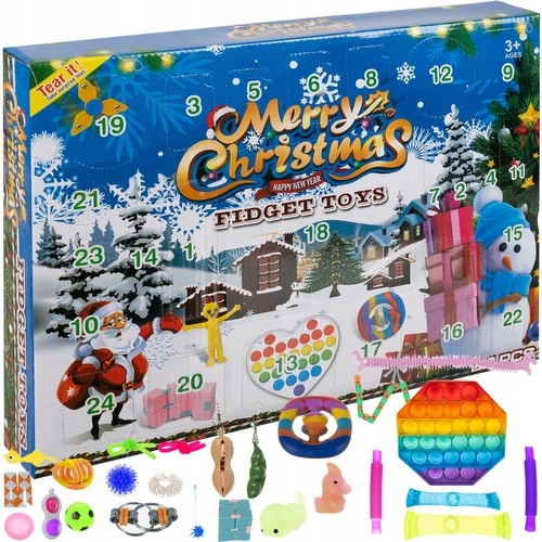 ADVENTNÝ KALENDÁR PRE DETI SET HRAČKY